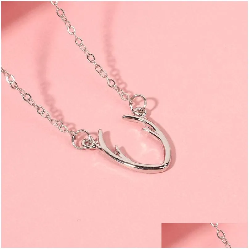 Collana con ciondolo a forma di corna per donna e ragazza natale_voghion.com