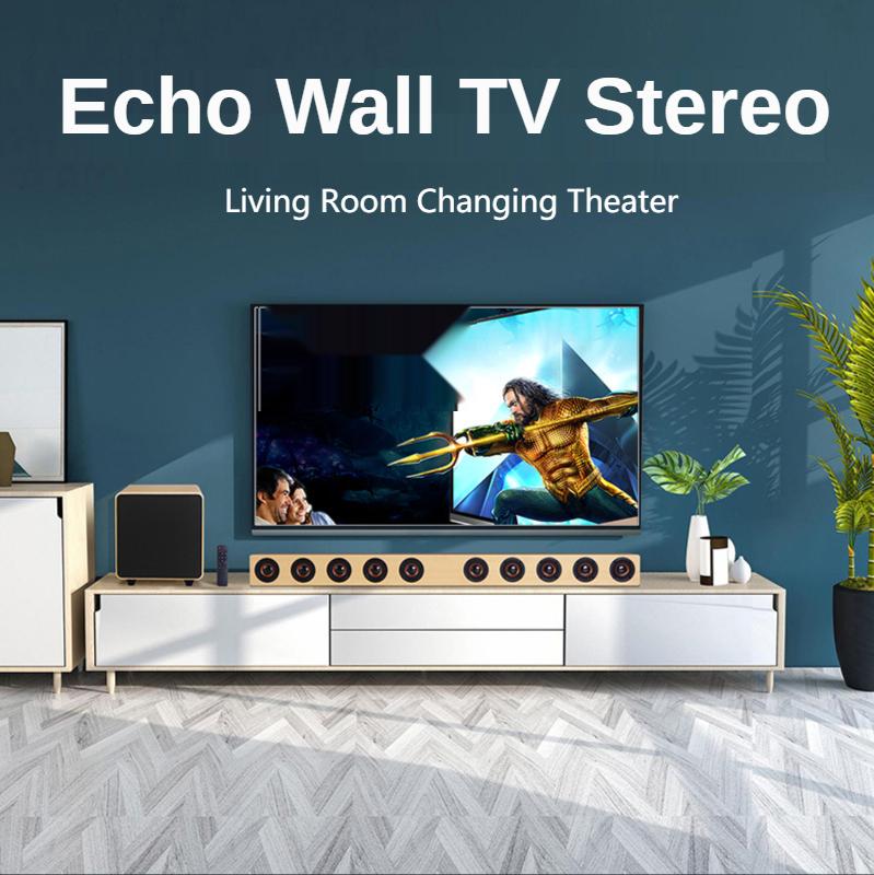 High Power Bluetooth Speakers Wooden Soundbar for TV Home Theater System Stereo Boombox with Subwoofer Sound Box Remote Control_voghion.com