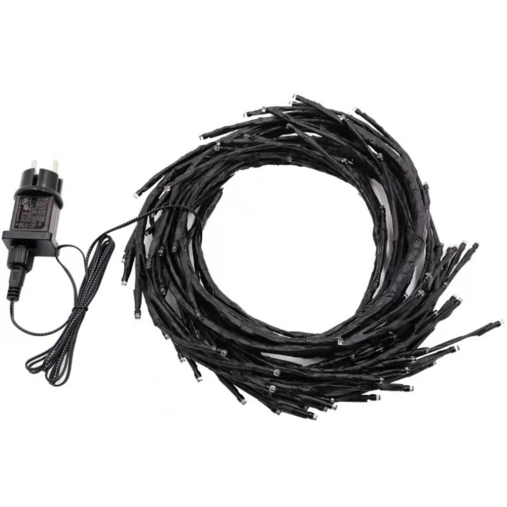 Guirlande lumineuse à 144 LED en forme de vigne de saule, guirlande lumineuse à faire soi-même, branches en rotin, bande lumineuse à LED pour décoration de chambre de Noël et de vacances_voghion.com
