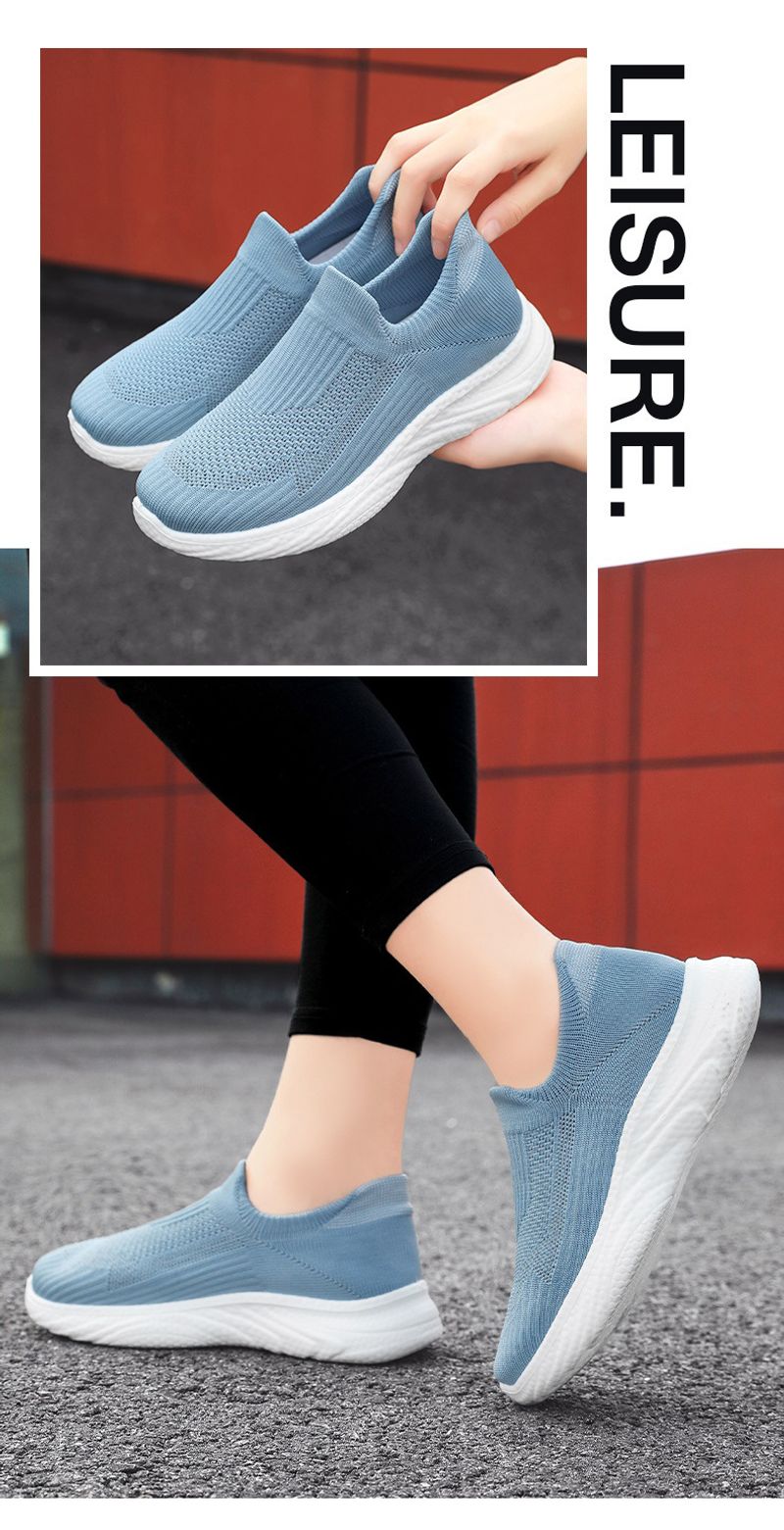 Women's Slip-on Sports Running Shoes Lightweight Casual Trainers_voghion.com
