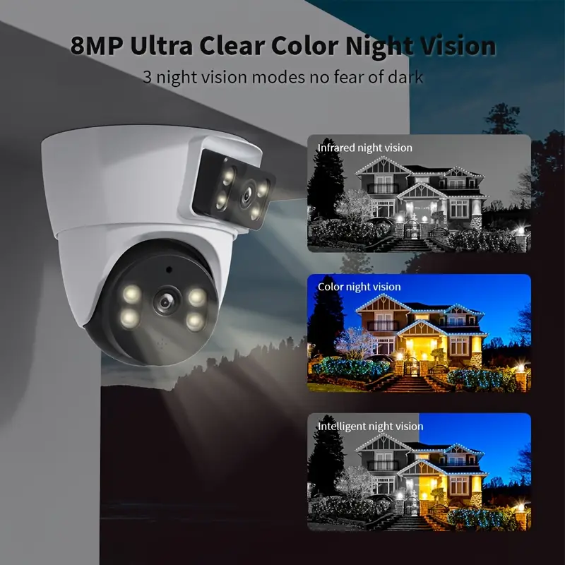 Security Camera 4mp Dual Lens With 360 Degree Ptz Ai Tracking_voghion.com