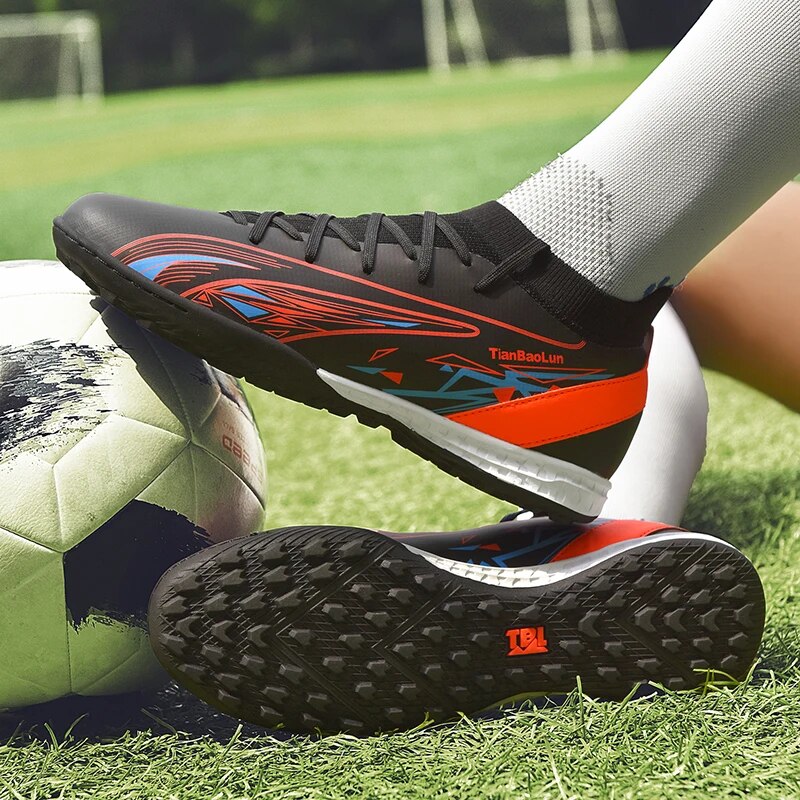 Männer Fußball Schuhe Top Qualität Fußball Stiefel Rasen Indoor Ultra-licht Training Rutschfeste Futsal_voghion.com