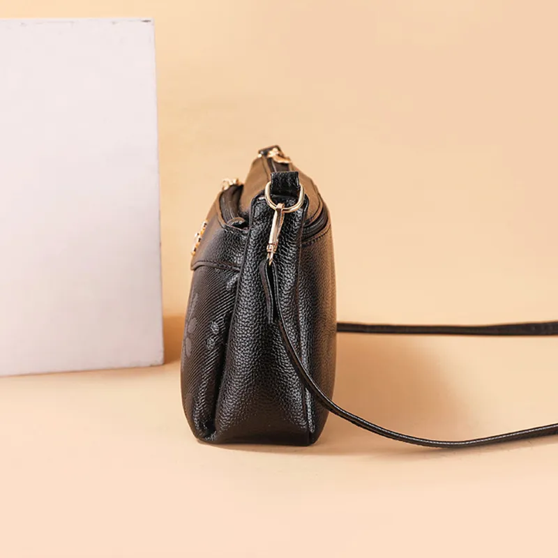 Borsa a tracolla in pelle PU con stampa vintage Yogodlns, da donna, con tracolla multitasche, per cellulare e borsetta_voghion.com