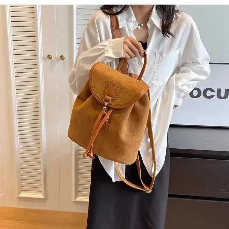 Vintage Damen Rucksack Modischer Freizeit Bucket Bag Für Die Schule_voghion.com