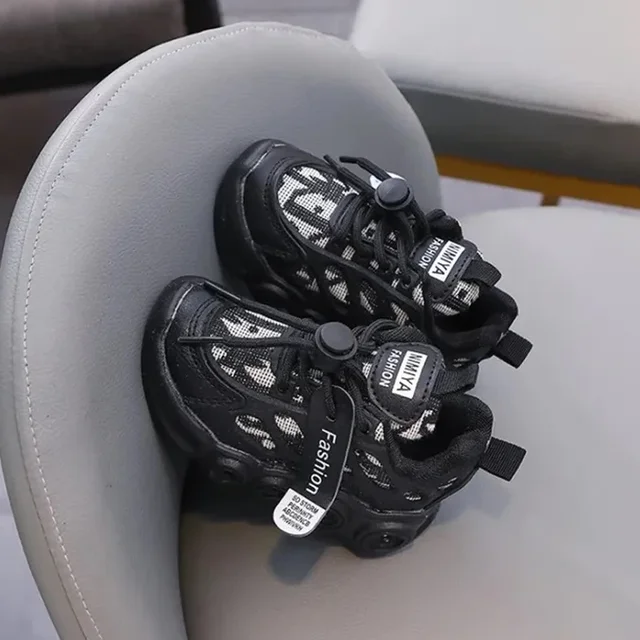 Nuevas zapatillas de deporte informales para niños y niñas, zapatillas luminosas deportivas de otoño para niños, zapatos de malla transpirables y suaves para correr de 1 a 6 años_voghion.com
