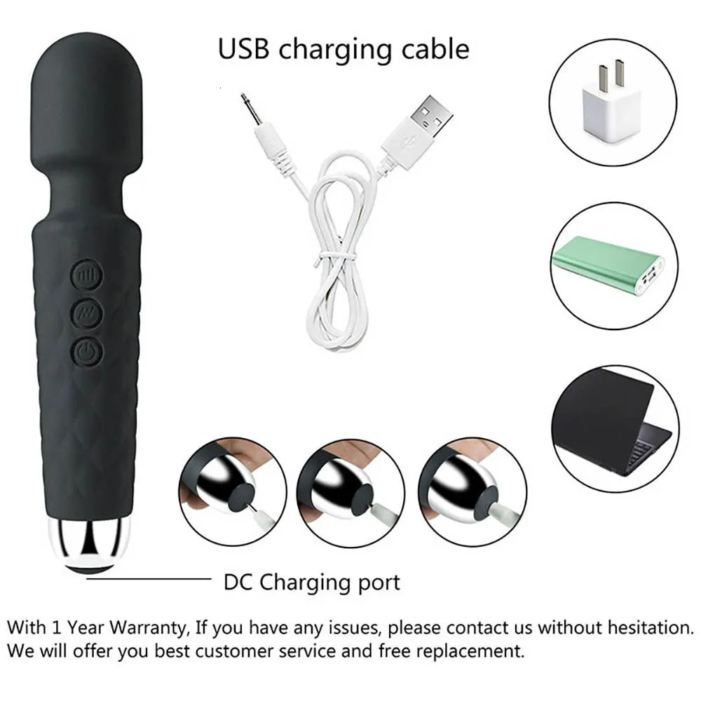 Vibrátorok Szexjátékok 20 Sebességű Vibrátorok Női Felnőtteknek 18 AV Stick Vibrátor Női Maszturbátorok Egzotikus Access_voghion.com