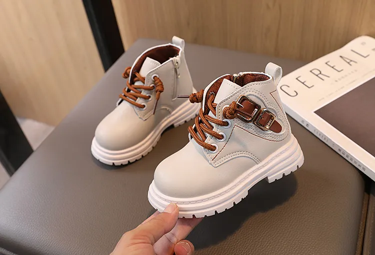 Toddler Kids Autumn Winter New Child Shoes Littlesprouts Girls Baby Brown Boys Casual Soft Soled Short Boots Sizes 21 -_voghion.com