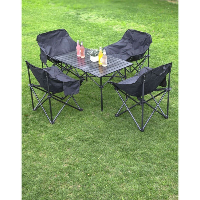 Udendørs sammenklappelig transportabel kyllingerullebord Picnicbord og stolebod Picniccampingudstyr fuld af_voghion.com