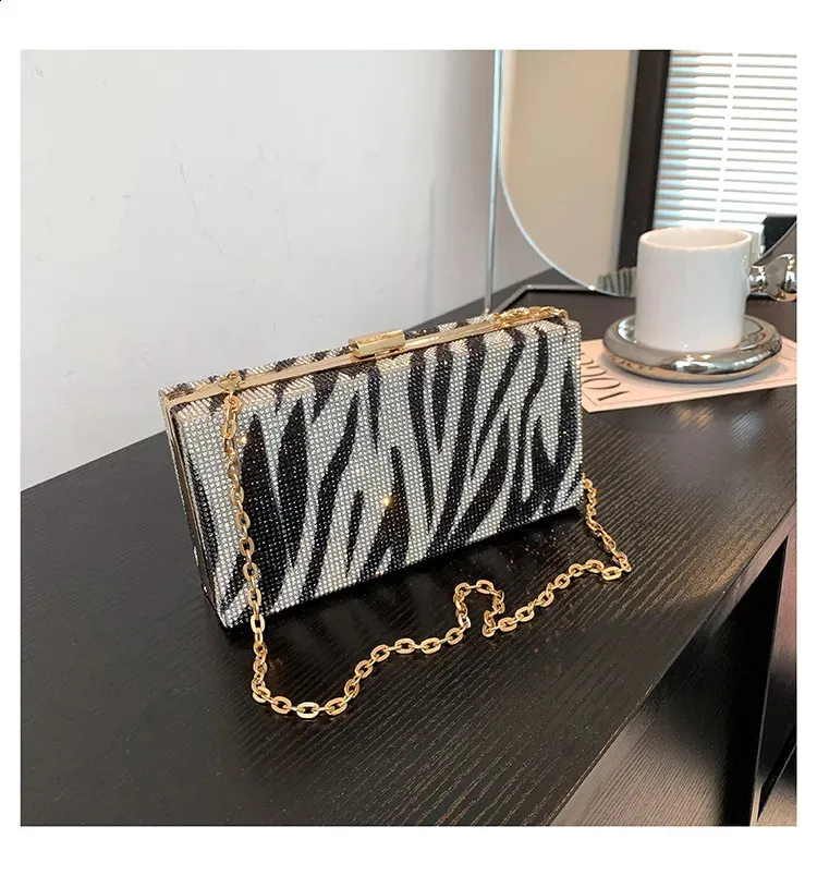Geantă de mână Dia pentru cină, petrecere, nuntă, clip, seară, lanțuri, geantă de umăr crossbody cu paiete, Clutch 240830_voghion.com