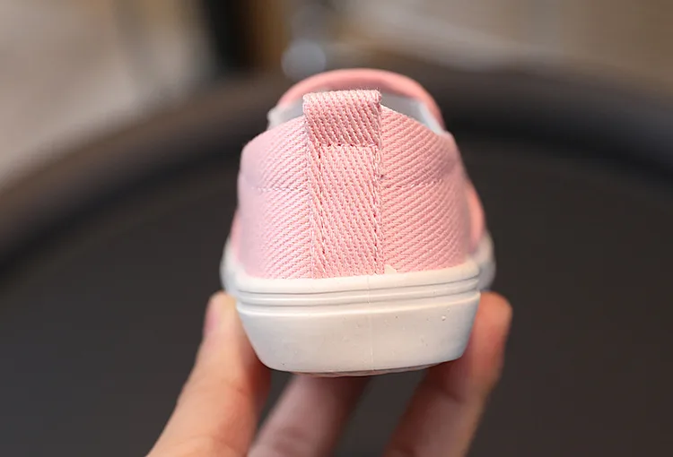 Cute Bear Strawberry Kids Canvas Children School Slip-on Sneakers Littlesprouts Unisex Boy Girl Flat Casual Shoes 20-31_desvips.com