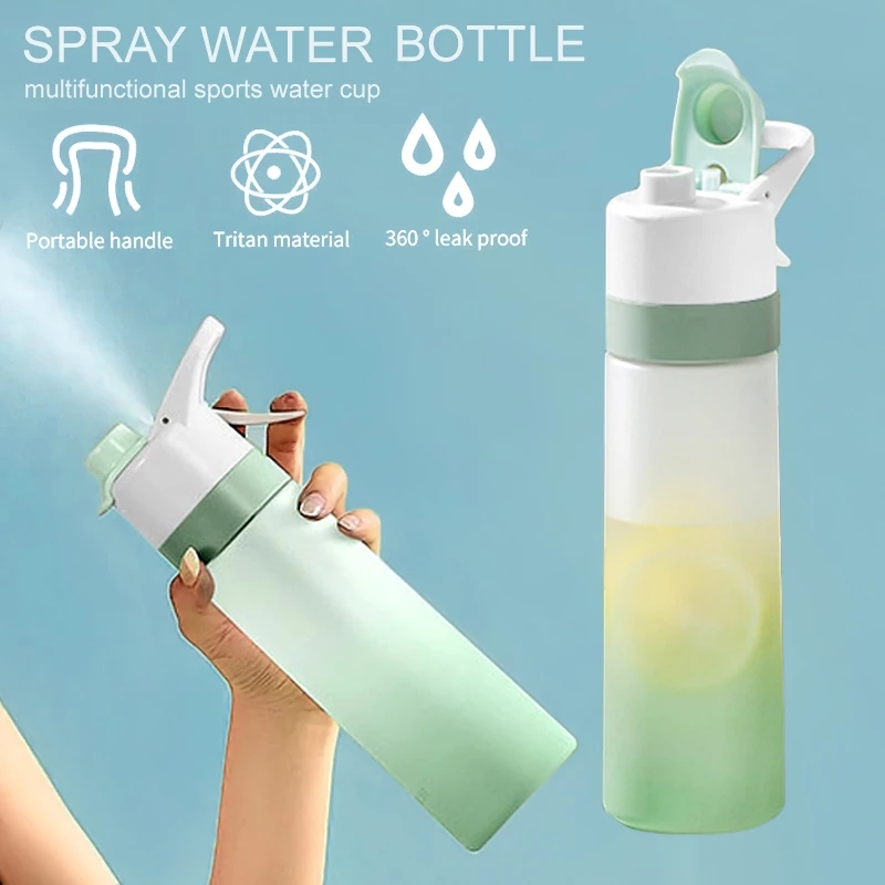 Sticlă de apă de 700 ml pentru fete, sport în aer liber, fitness, cană de apă, capacitate mare, sticlă cu pulverizator, fără BPA, sticle de călătorie pentru băuturi_voghion.com
