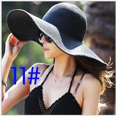 Cappello di paglia a tesa larga per donna ideale per la spiaggia_voghion.com