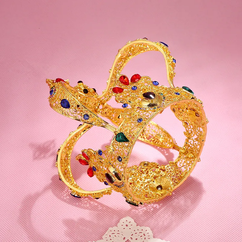 Corona di cristallo da regina e re, diademi e corone da sposa, copricapo da sposa, diadema da concorso, gioielli per capelli, accessori_voghion.com