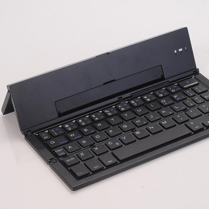 Mobile Phone, Tablet Computer, Three Systems, Universal Wireless Bluetooth Keyboard, Multimedia Folding Wireless Keyboard, Gifts_voghion.com