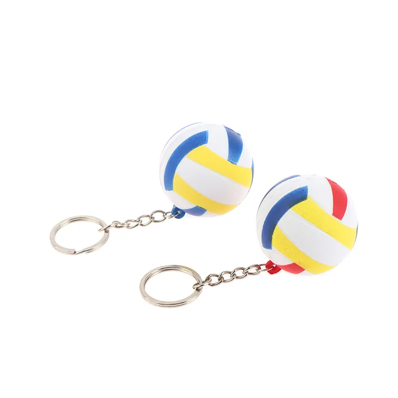 1PC 4CM Volleyball Keychain Soccer Keyring Car Chains Gifts Key Ring Sport Bag Accessories Pendant_voghion.com