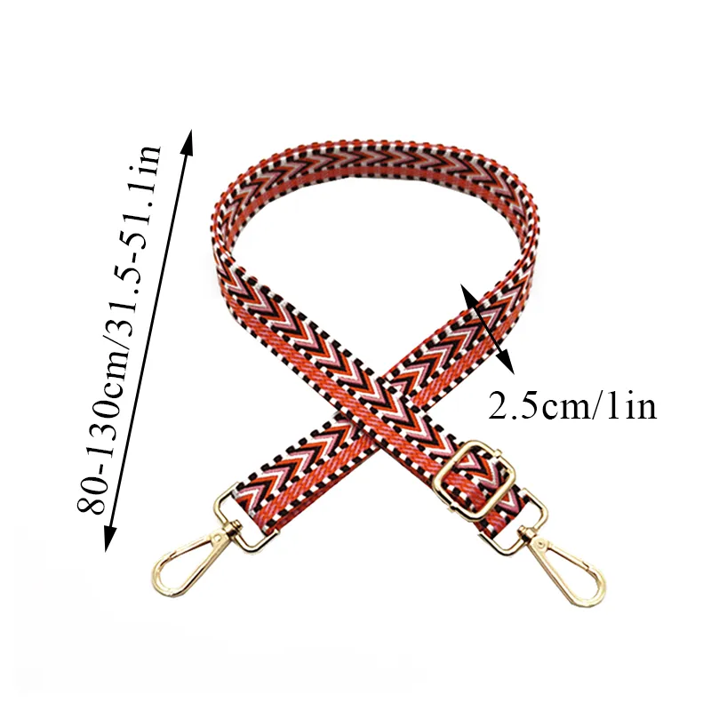 Tracolla a freccia larga 2,5 cm, accessori per borsa di ricambio regolabili e abbinabili_voghion.com