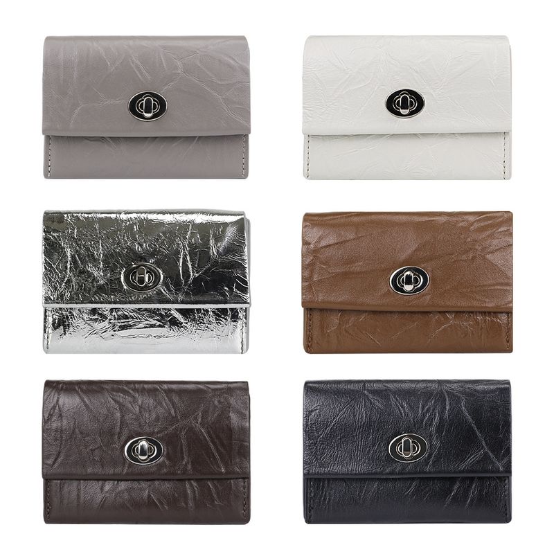 URBAN MASTER Einfarbiges Münzgeldbörse aus echtem Rindsleder für Männer und Frauen, Retro, lässiges Kleingeldfach,_voghion.com