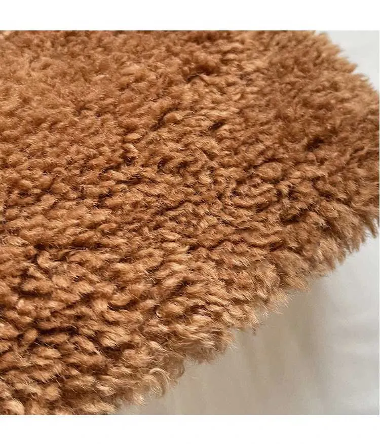 Grande borsa a mano in peluche borsa a spalla donna morbida_voghion.com