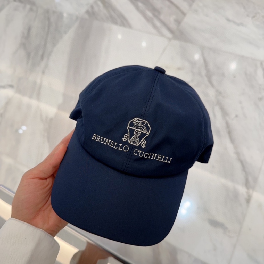 Brunello Navy Blue Four Seasons Universal Baseball Cap_voghion.com