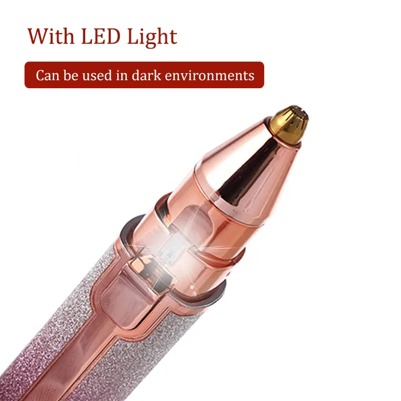Depiladora estilo lápiz labial - Cejas y vello facial, USB-C_voghion.com