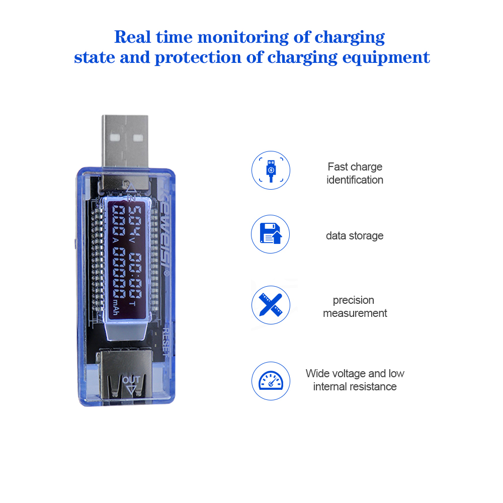 Misuratori di tensione Corrente Tensione Capacità Tester batteria USB Volt Corrente Tensione Medico Caricatore Capacità Tester Misuratore Power Bank_voghion.com