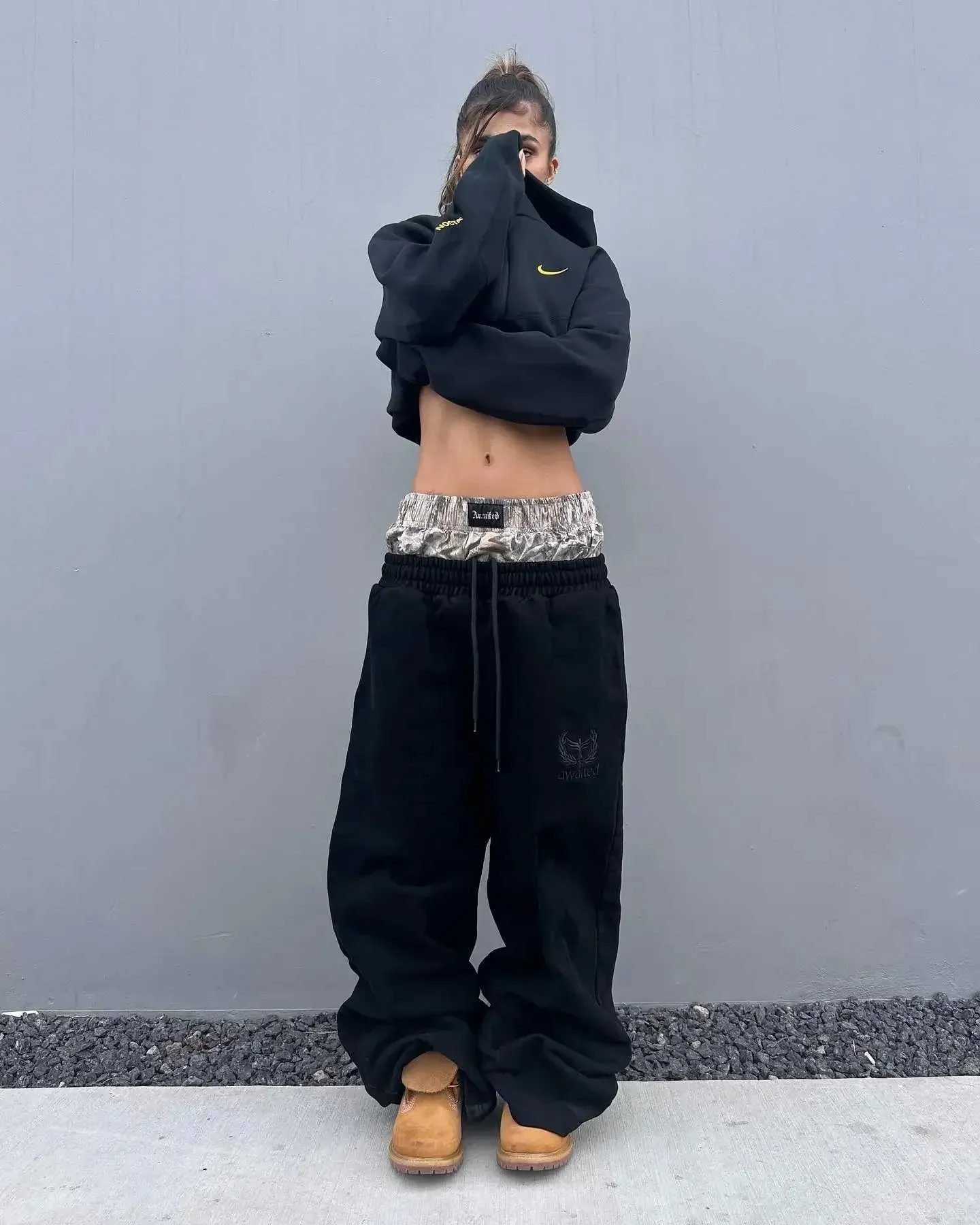 Y2K Pants Vintage Haruku Dubbel Geborduurde Taille Joggingbroek Heren Dames Hip Hop Casual Hoge Taille Wijde Pijpen Broek_voghion.com