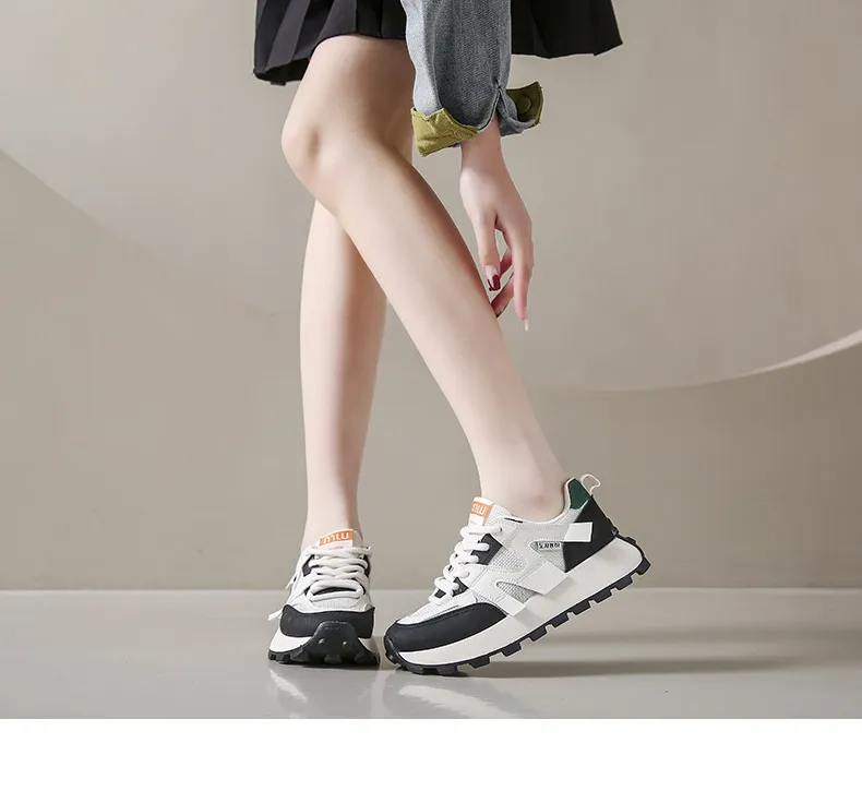 Baskets tendance pour femmes, chaussures de course à pied, style athleisure, mode, rouge, livraison gratuite_voghion.com