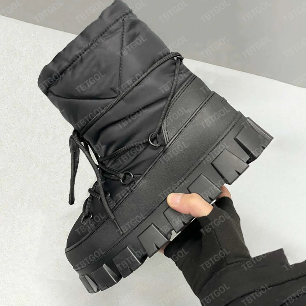 targa di design neve re nylon gabardine doposci stivali con lacci stivaletti scarpe invernali 635_voghion.com