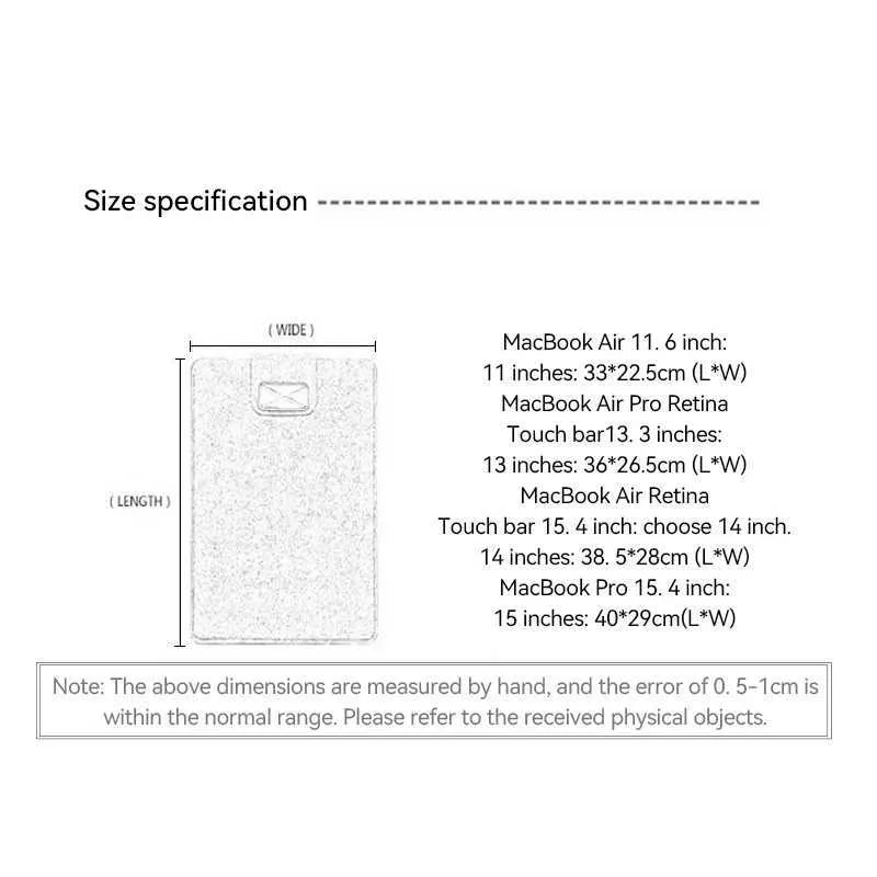 Waterproof Laptop Bag Tablet 11 12 13 14 15.6 16 Inch For Book ipad pro11 Notebook Computer Case Felt Sleeve Slim_voghion.com
