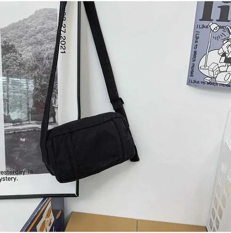 Weibliche 90er Jahre Y2K Canvas Textil Mini Square Umhängetasche für Telefon 2024 stilvolle kleine Größe Stoff Tasche Seite SG Beutel_voghion.com