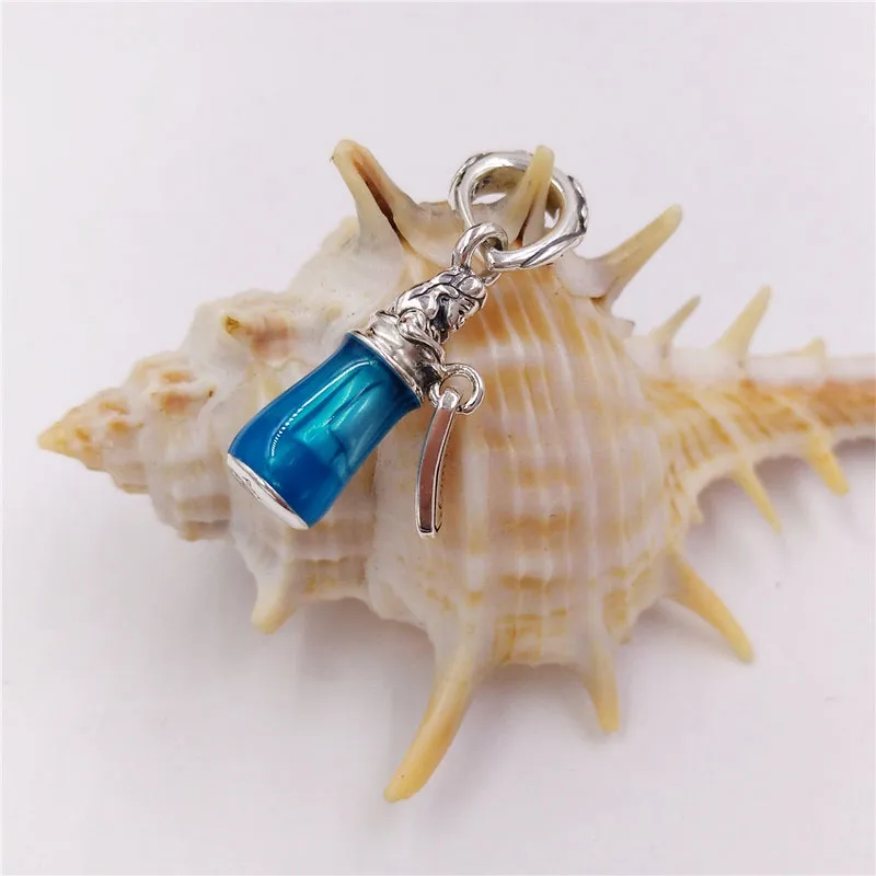 Sier Schmuckherstellungssets Ketten Perlenset Armreifbox Disny Alic im Wunderland Drink Me Dangle Charm Armbänder für Mädchen Halskette Wo_voghion.com