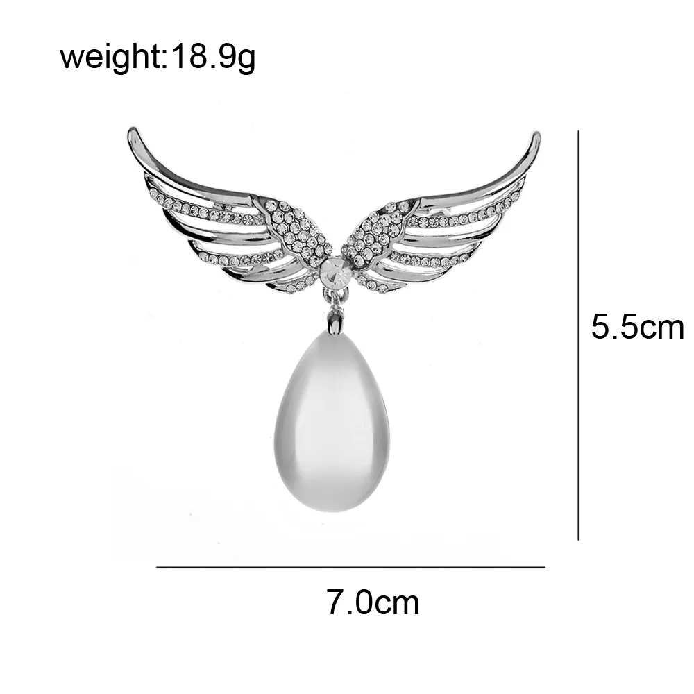 Broches CINDY XIANG strass aile pour femmesbelle broche en cristal élégant haute qualité bijoux femmes arrivée 2023_voghion.com
