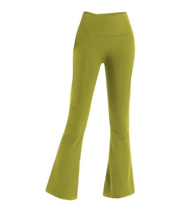 Nadrág Női Alkalmi Sport Kiszélesedő Groove Leggings Magas derekú Rugalmas Jóga Igazítás Ruhák Széles Lábas Futótánc Edzés_voghion.com