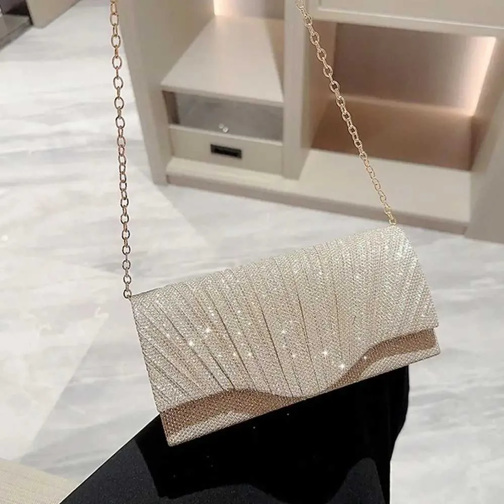 Home>Produkte>Mode für Damen>Goldene und silberne Satin-Nachttasche>Sparkg Banquet Clutch Y241019_voghion.com