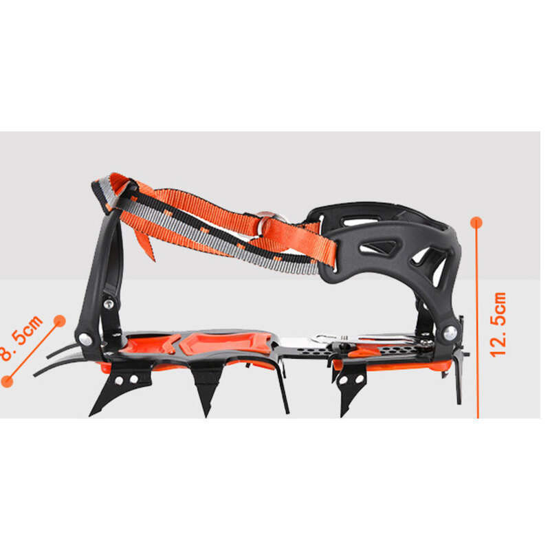AYXSEE Outdoor 12 Tooth Slip Double Row Hole Adjustment Mountaineering Climbing Ice Anti Skating Fishing Snow Claw_voghion.com