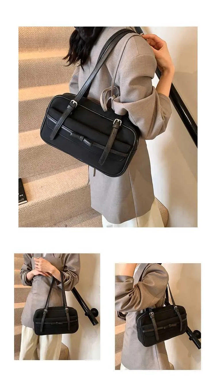 Damen Umhängetasche aus mattiertem Leder mit großer Kapazität, für den täglichen Gebrauch, Umhängetasche mit Griff, Tragetasche, weiche Unterarmtasche_voghion.com