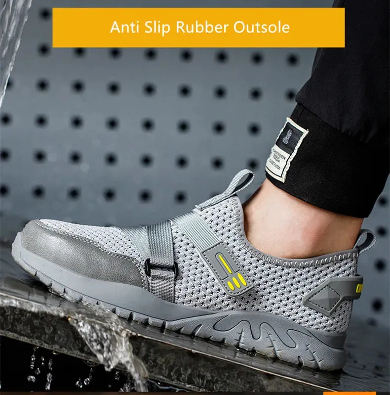 Chaussures de sécurité électriques d'été respirantes et résistantes aux perforations, embout en plastique isolé 6 kV 241205_voghion.com