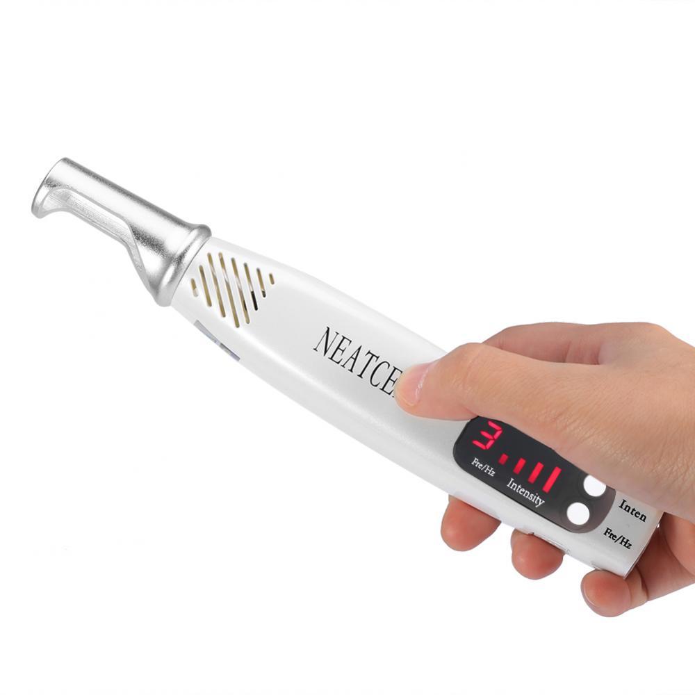 Håndheald Red Light Picosecond Laser Pen Ar Tatovering Fjernelse Melanin Dilute Device + Repair Set - intl_voghion.com