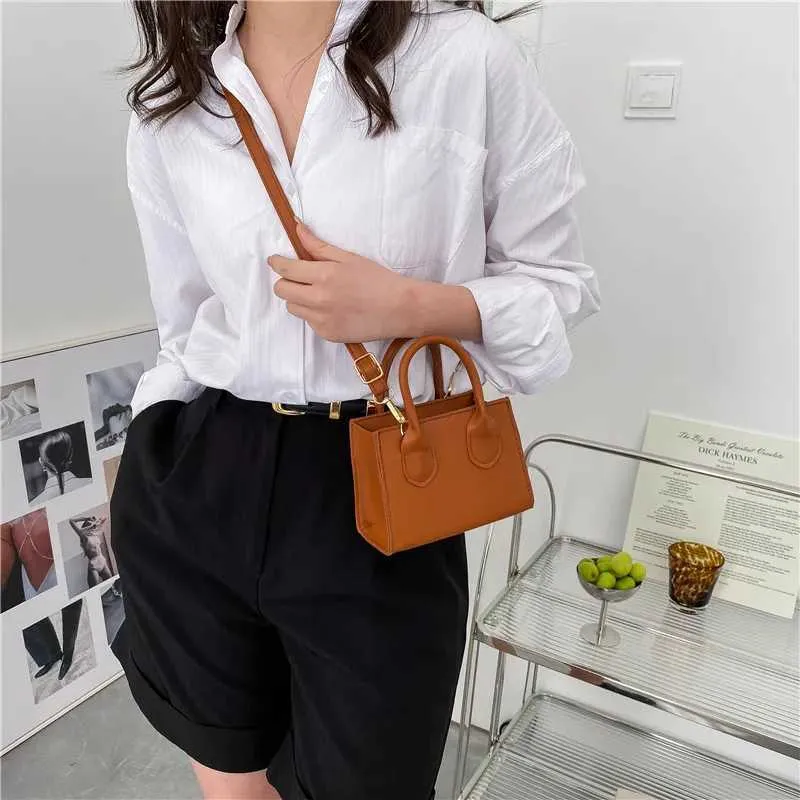 Geantă de umăr Gusure Mini Square pentru femei, tip crossbody, din piele PU, tip messenger, de designer_voghion.com