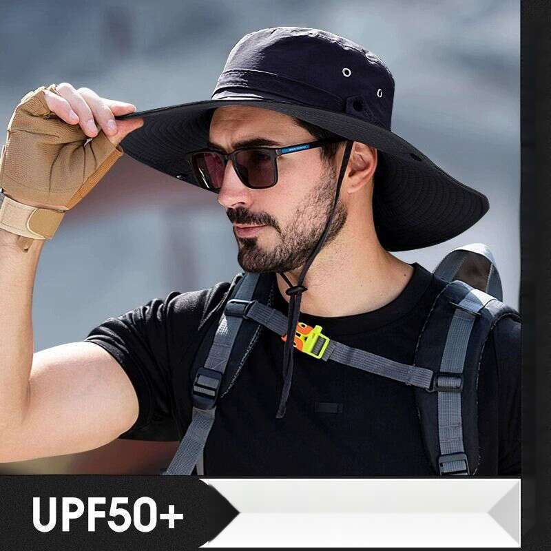 UV Sunshade Fisherman's Men's And Women's Outdoor Mountaineering Sun Camping Fishing Speed Drying Big Eaves Hat_voghion.com