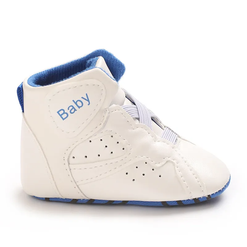 Muoti korkeavartiset vauvan pojat tytöt vauvan koripallo littlesprouts urheilukengät rento liukumaton ensiaskelkengät_voghion.com