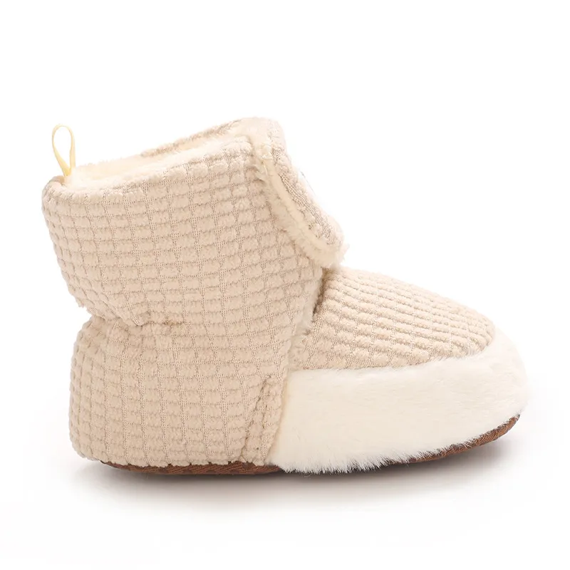 Botas de inverno de lã quente para bebês recém-nascidos, sapatos para crianças pequenas, botas Cutefeet para meninas e meninos de 0 a 18 meses_voghion.com
