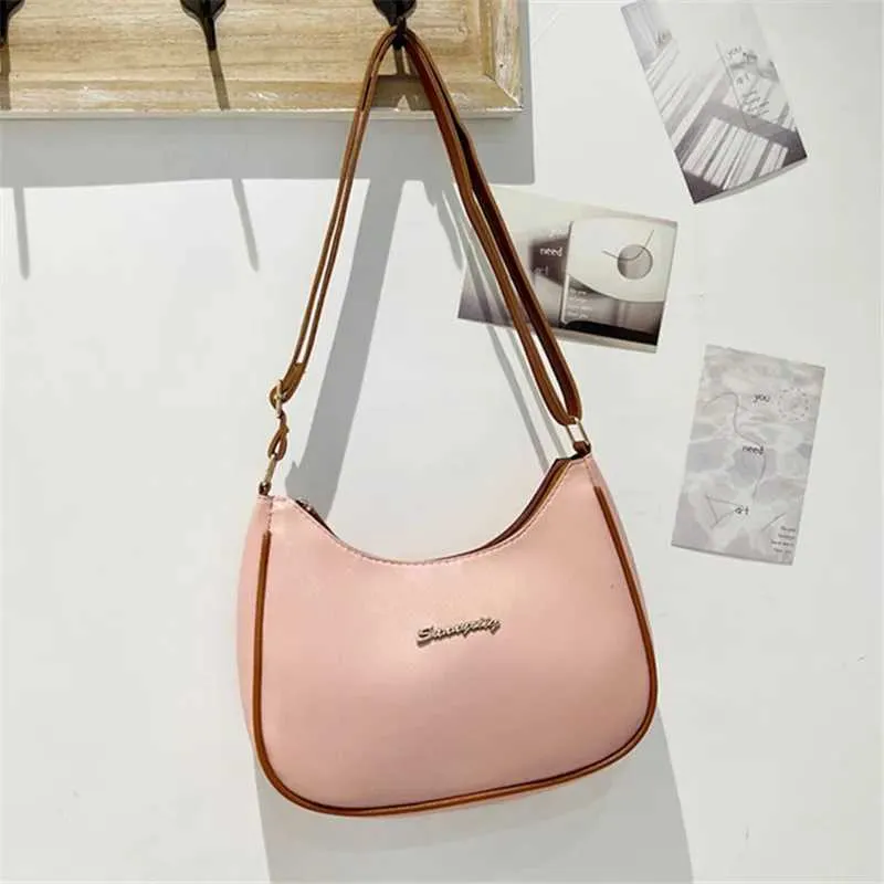 Schicke Damenhandtaschen, einzelne Umhängetasche für Frauen, stilvolle verstellbare Schultergurte, Unterarmtasche aus PU-Leder_voghion.com