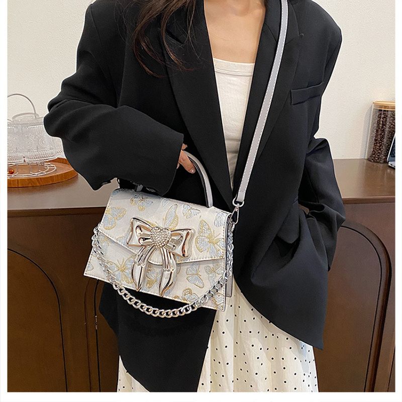 Damentaschen Kette Umhängetasche Super heiße Pailletten Nischendesign Einzelschulter kleine quadratische Tasche_voghion.com