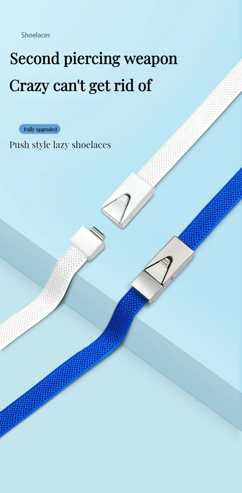 Lacci per scarpe con chiusura magnetica senza lacci per bambini e adulti, elastici piatti, lacci per scarpe senza lacci_voghion.com
