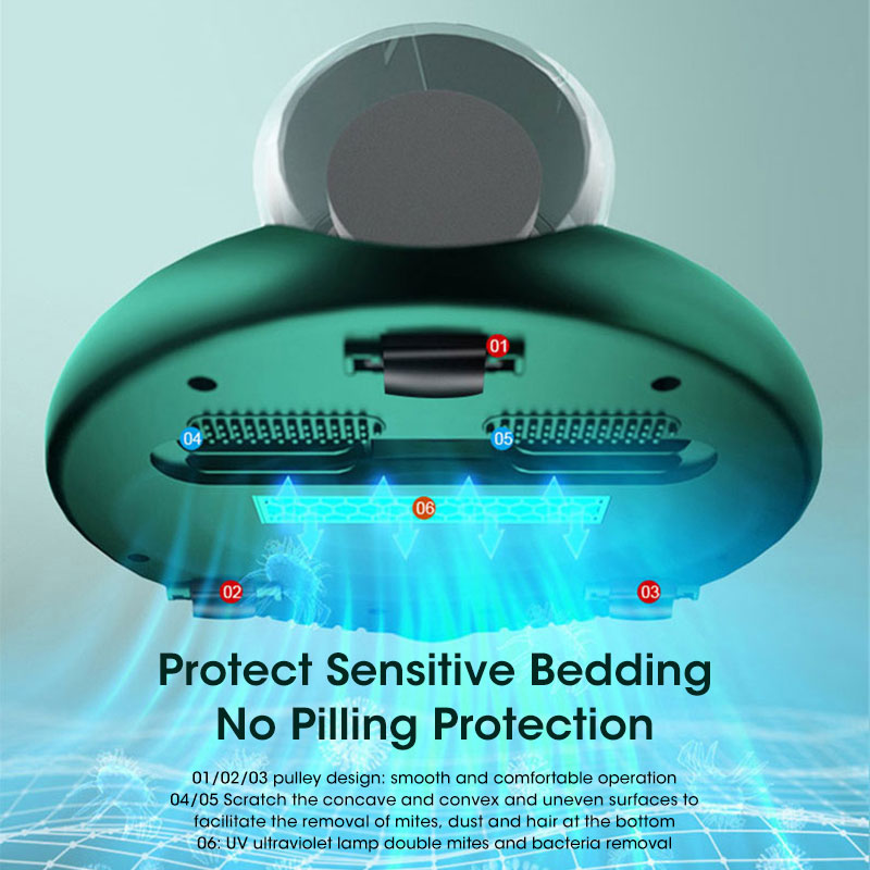 Aspirateur portable sans fil pour éliminer les acariens, instrument d'élimination des acariens, aspirateur UV, machine de nettoyage pour lit et animal de compagnie_voghion.com