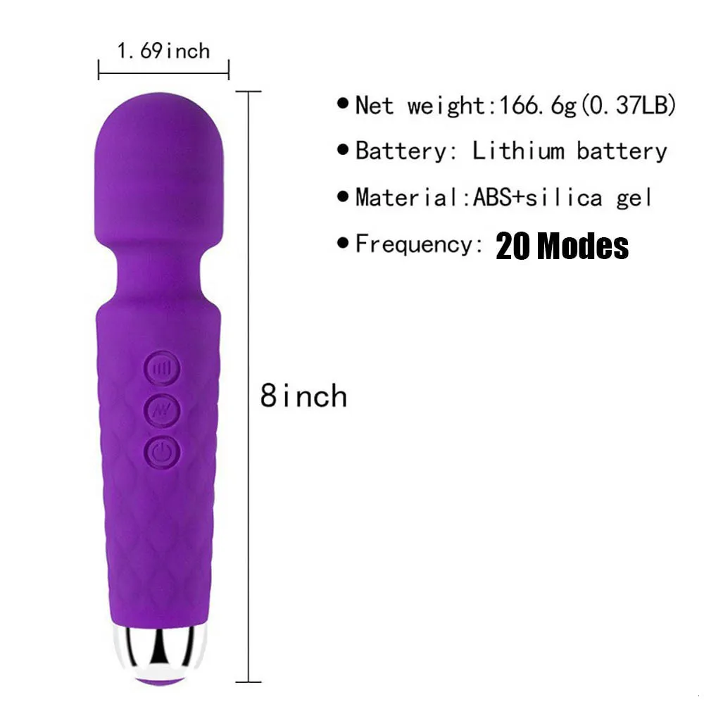 Vibrátorok Szexjátékok 20 Sebességű Vibrátorok Női Felnőtteknek 18 AV Stick Vibrátor Női Maszturbátorok Egzotikus Access_voghion.com