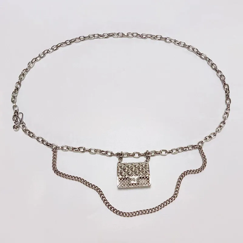 Mode Damen Gürtel Metall Taille Kette Brief Geometrie Pack_voghion.com