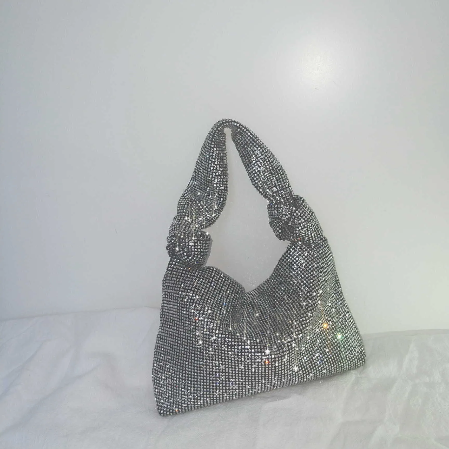 Sacs à main pour femmes Sier Black Rhie Sacs de soirée Petites pochettes Sac neuf Sac A Main Femme Mode Mini Sacs Sacs C241210_voghion.com