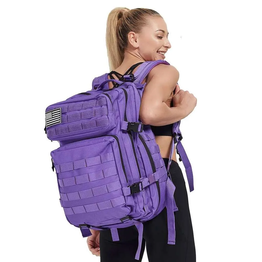 Qt&Qy Tactical Backpac 45L Large Capacity Man 3 Days Molle Hking Bags For Outdoor Trekking Camping Backpack_voghion.com